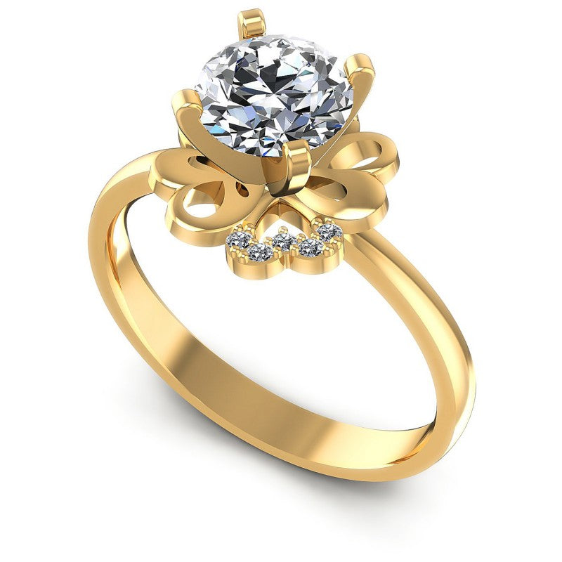 Round Diamonds 0.40CT Engagement Ring in 14KT White Gold