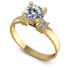 Princess and Round Diamonds 0.50CT Engagement Ring in 14KT White Gold