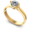 Round Cut Diamonds Solitaire Ring in 14KT White Gold