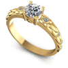 Round Cut Diamonds Antique Ring in 14KT White Gold