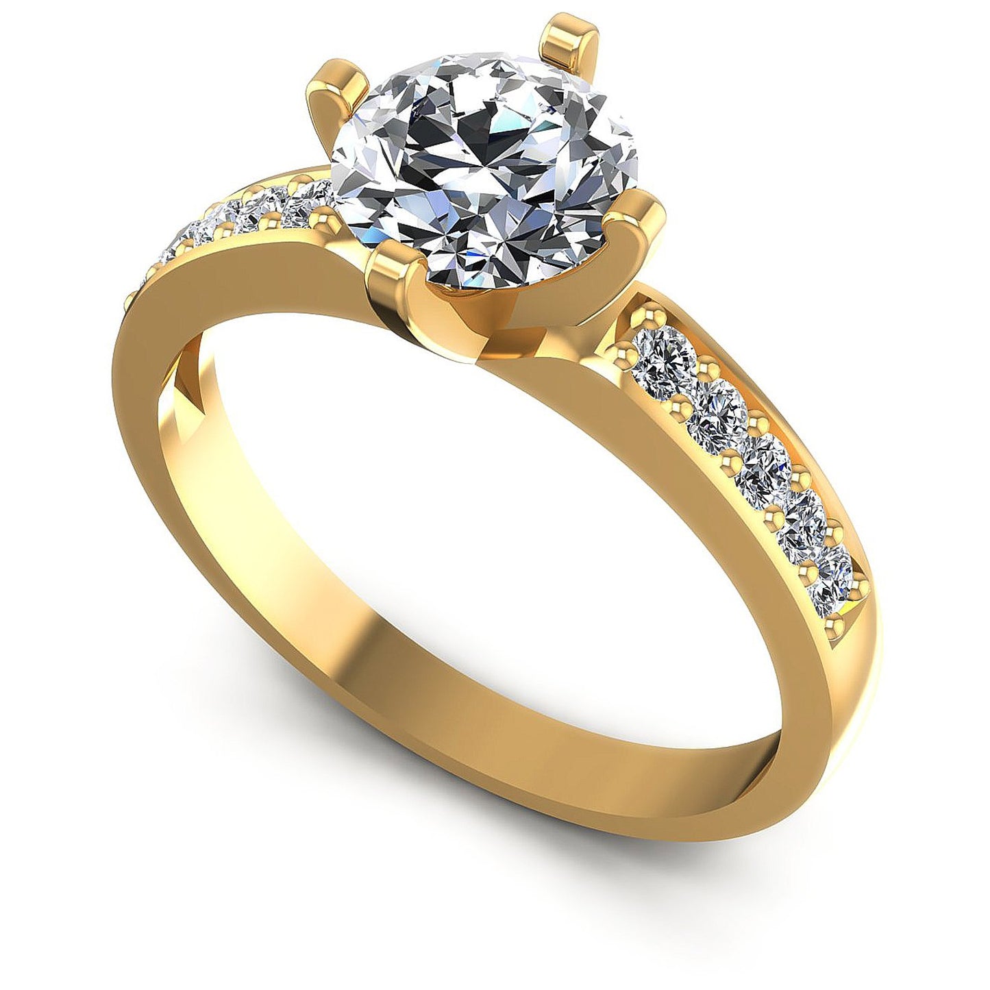 0.65CT Round  Cut Diamonds Engagement Rings