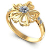 Round Cut Diamonds Fashion Ring in 14KT White Gold