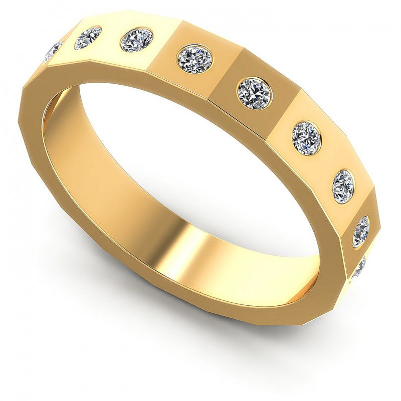 Round Cut Diamonds Eternity Ring in 14KT White Gold
