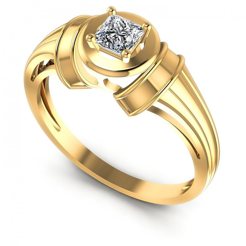 Princess Diamonds 0.35CT Solitaire Ring in 14KT White Gold