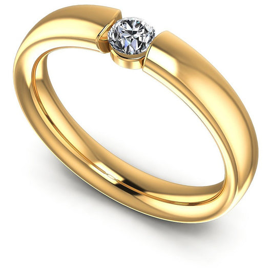 Round Cut Diamonds Mens Ring in 14KT White Gold