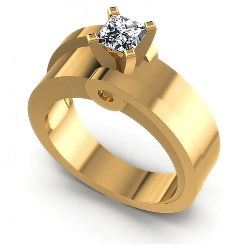 Princess Diamonds 0.35CT Solitaire Ring in 14KT White Gold