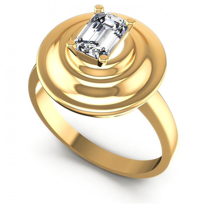 Emerald Diamonds 0.35CT Solitaire Ring in 14KT White Gold