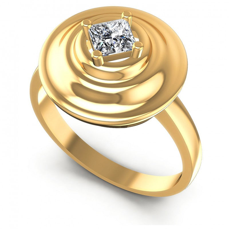 Princess Diamonds 0.35CT Solitaire Ring in 14KT White Gold