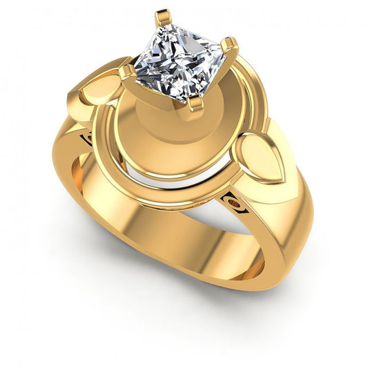 Princess Diamonds 0.35CT Solitaire Ring in 14KT White Gold