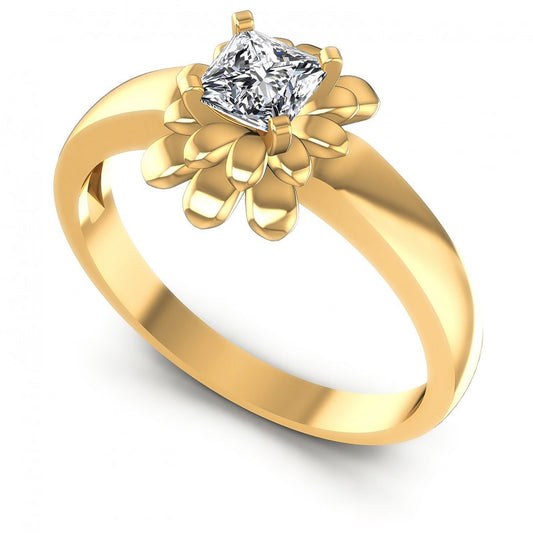 Princess Diamonds 0.35CT Solitaire Ring in 14KT White Gold