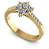 Round Diamonds 0.70CT Fashion Ring in 14KT White Gold