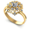 Round Diamonds 0.55CT Fashion Ring in 14KT White Gold