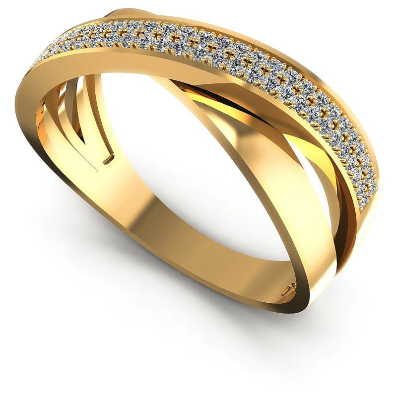 Round Diamonds 0.30CT Diamonds Wedding Band in 14KT White Gold
