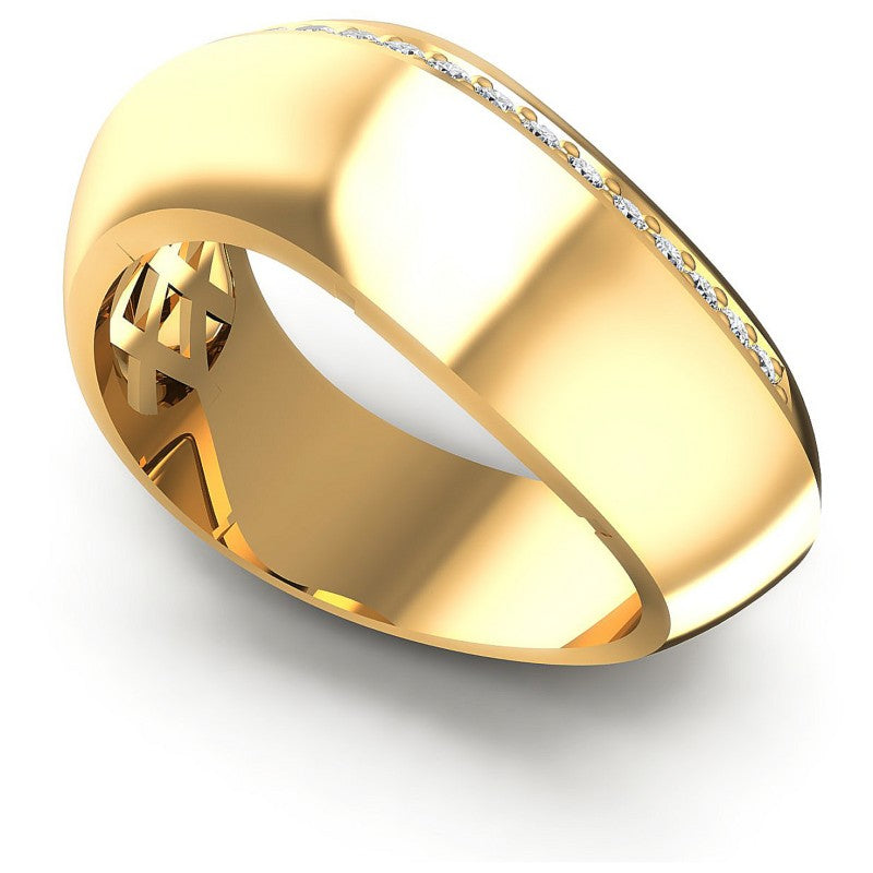 Round Diamonds 0.30CT Diamonds Wedding Band in 14KT White Gold
