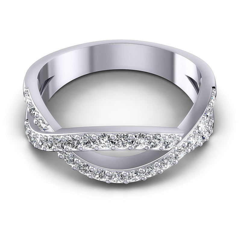 Round Diamonds 0.65CT Diamonds Wedding Band in 14KT Yellow Gold