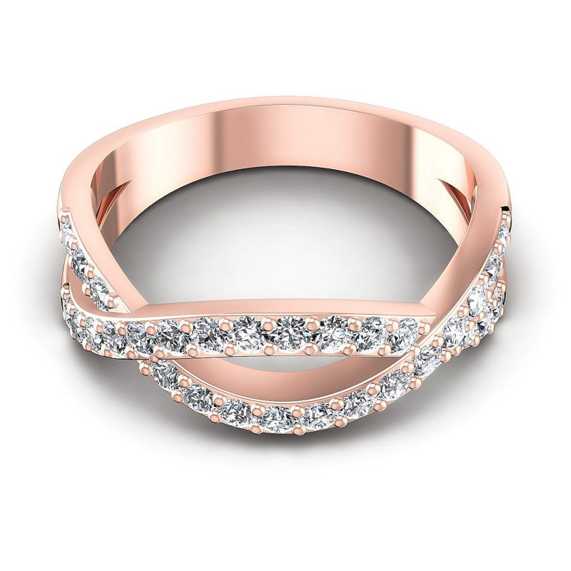 Round Diamonds 0.65CT Diamonds Wedding Band in 18KT Yellow Gold