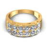 Round Cut Diamonds Wedding Band in 14KT Yellow Gold