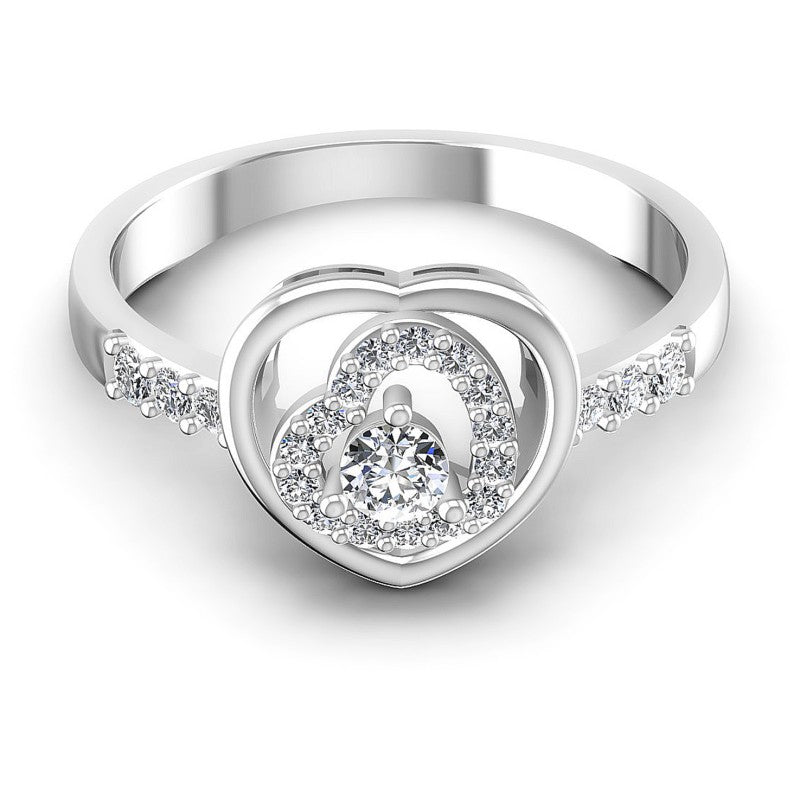 Round Diamonds 0.20CT Fashion Ring in 14KT Yellow Gold