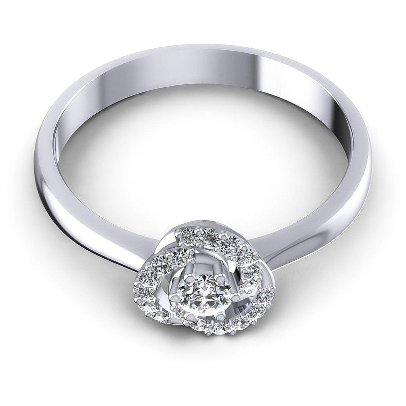 Round Diamonds 0.30CT Fashion Ring in 14KT Yellow Gold