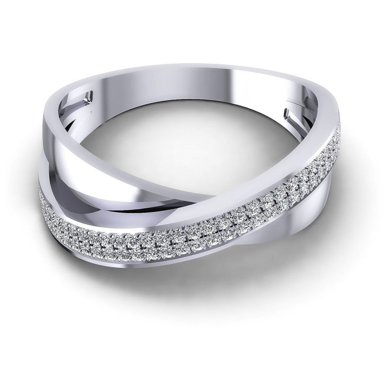 Round Diamonds 0.30CT Diamonds Wedding Band in 14KT Yellow Gold