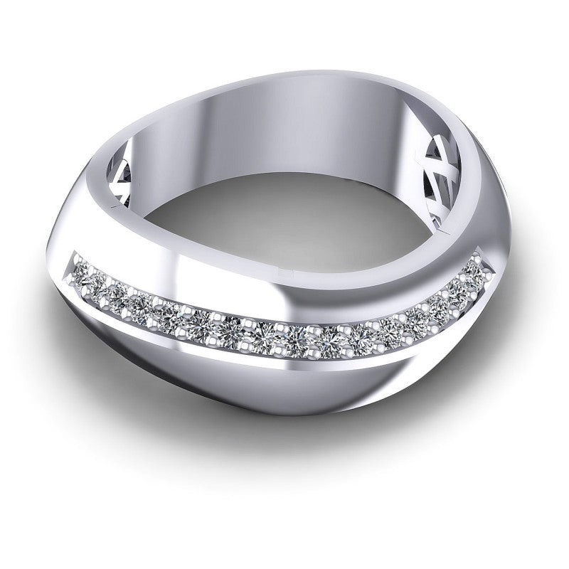Round Diamonds 0.30CT Diamonds Wedding Band in 14KT Yellow Gold