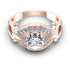 Round Diamonds 0.65CT Engagement Ring in 18KT Yellow Gold