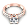 Round Diamonds 0.75CT Engagement Ring in 18KT Yellow Gold