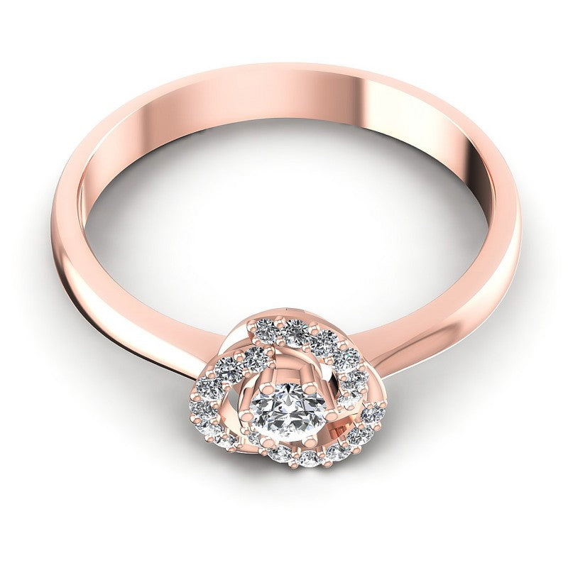 Round Diamonds 0.30CT Fashion Ring in 18KT Yellow Gold