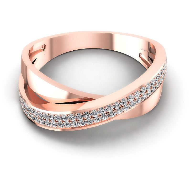 Round Diamonds 0.30CT Diamonds Wedding Band in 18KT Yellow Gold