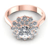 Round Diamonds 1.20CT Halo Ring in 18KT Yellow Gold