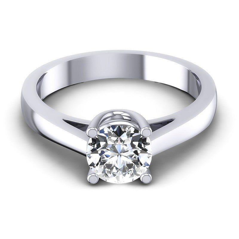 Round Diamonds 0.35CT Solitaire Ring in 14KT Yellow Gold