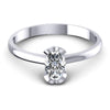 Oval Diamonds 0.35CT Solitaire Ring in 14KT Yellow Gold