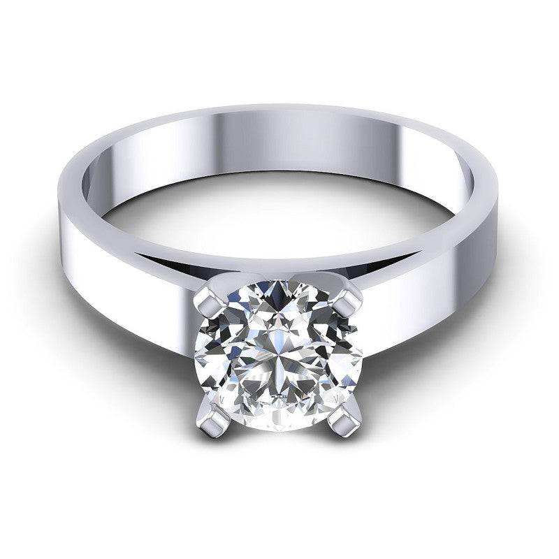 Round Diamonds 0.35CT Solitaire Ring in 14KT Yellow Gold