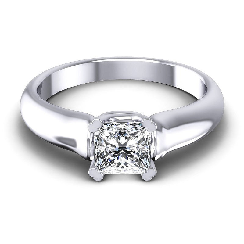 Princess Diamonds 0.35CT Solitaire Ring in 14KT Yellow Gold