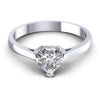 Heart Diamonds 0.35CT Solitaire Ring in 14KT Yellow Gold