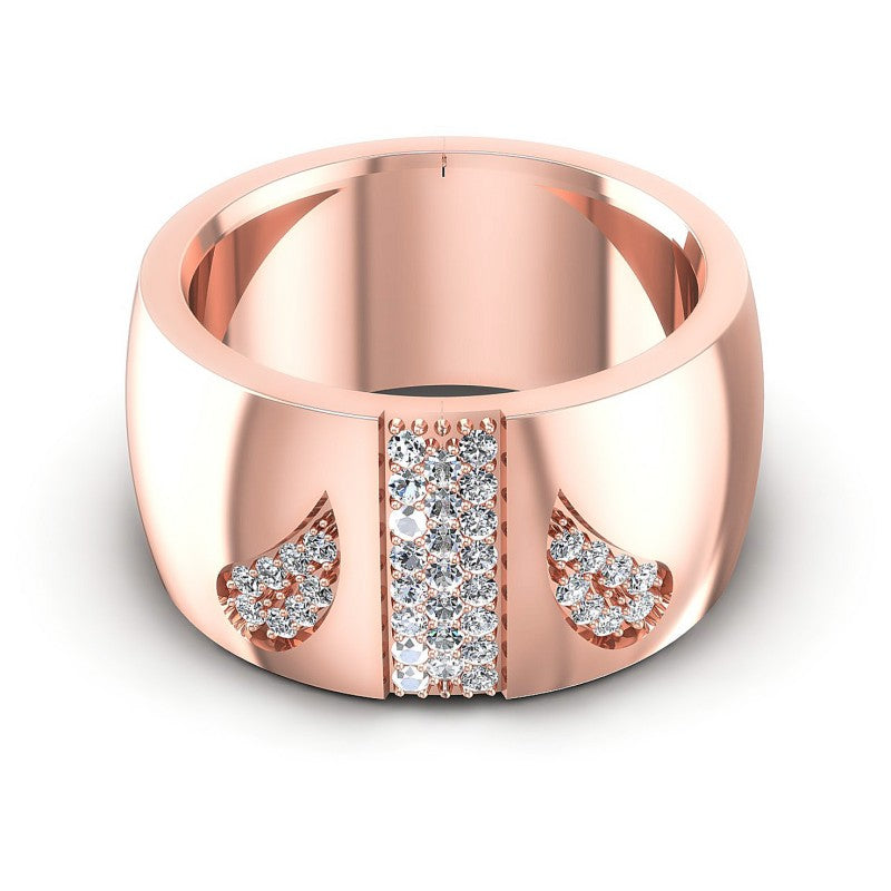 Round Diamonds 0.55CT Diamonds Wedding Band in 18KT Yellow Gold