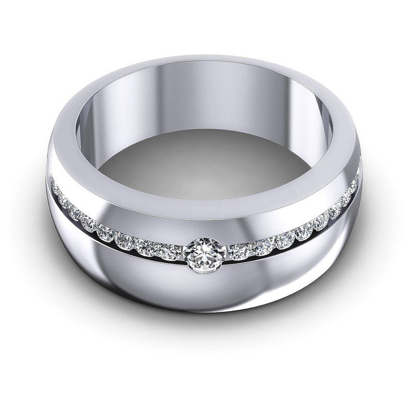 Round Diamonds 0.50CT Diamonds Wedding Band in 14KT Yellow Gold
