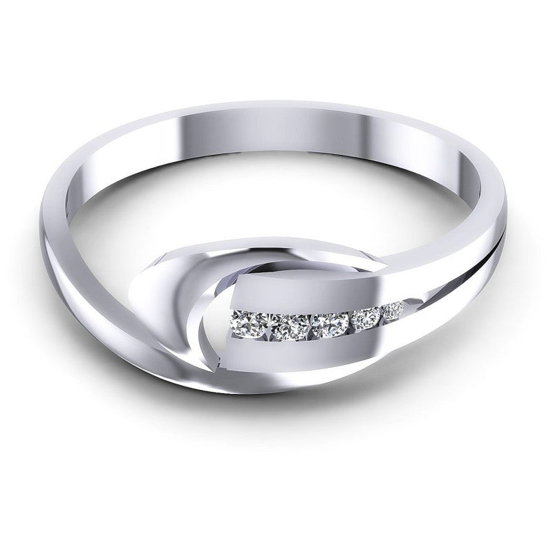 Round Diamonds 0.15CT Diamonds Wedding Band in 14KT Yellow Gold