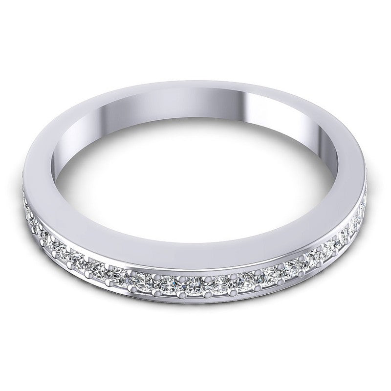 Round Diamonds 0.30CT Diamonds Wedding Band in 14KT Yellow Gold