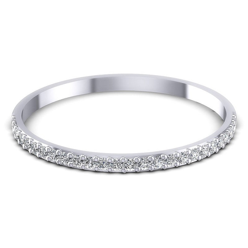 Round Diamonds 0.15CT Diamonds Wedding Band in 14KT Yellow Gold