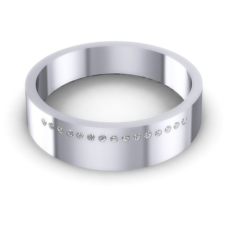 Round Diamonds 0.10CT Diamonds Wedding Band in 14KT Yellow Gold