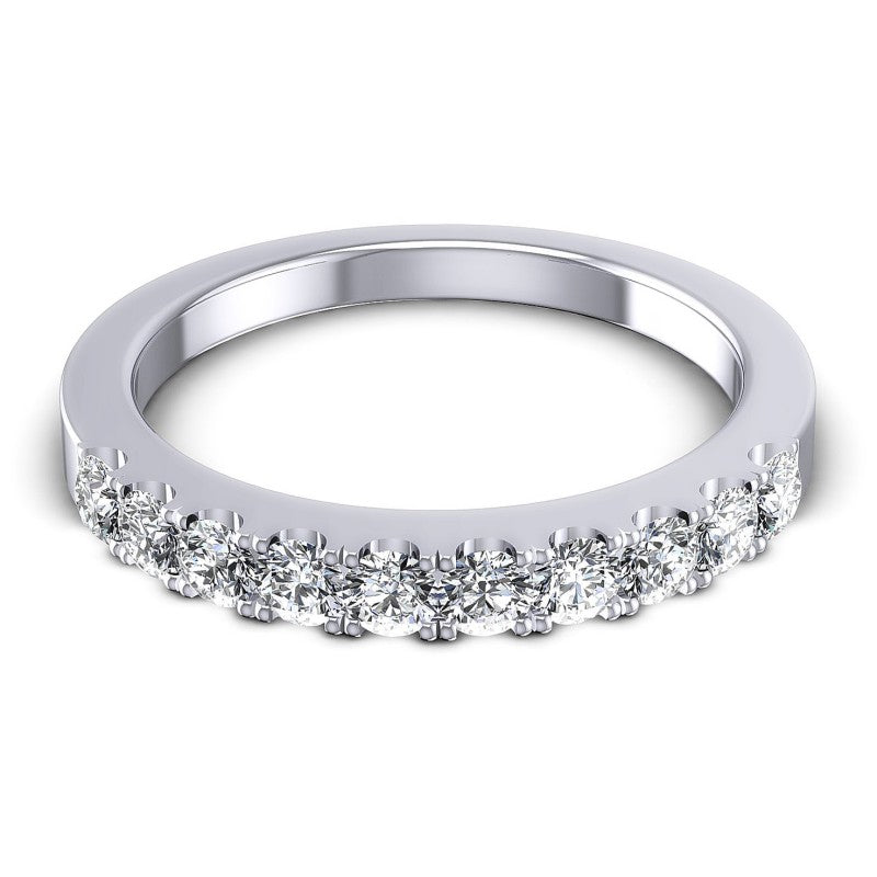 Round Diamonds 0.60CT Diamonds Wedding Band in 14KT Yellow Gold