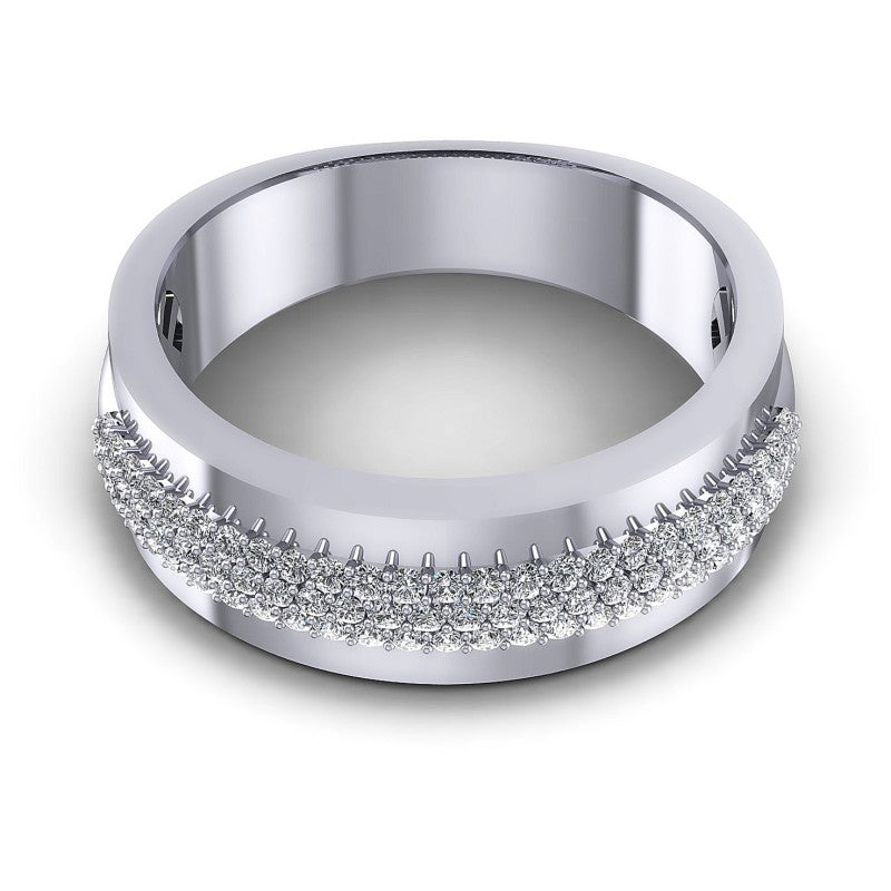 Round Diamonds 0.45CT Diamonds Wedding Band in 14KT Yellow Gold