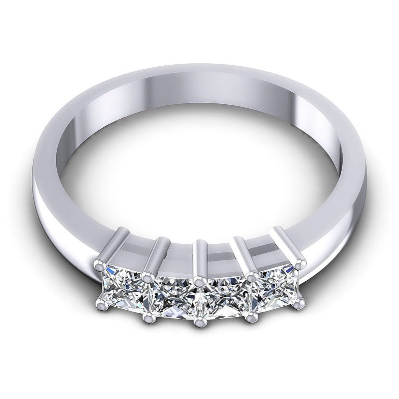 Princess Diamonds 0.80CT Diamonds Wedding Band in 14KT Yellow Gold