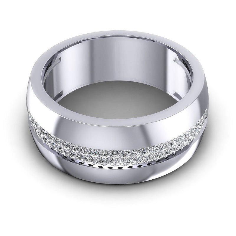 Round Diamonds 0.45CT Diamonds Wedding Band in 14KT Yellow Gold