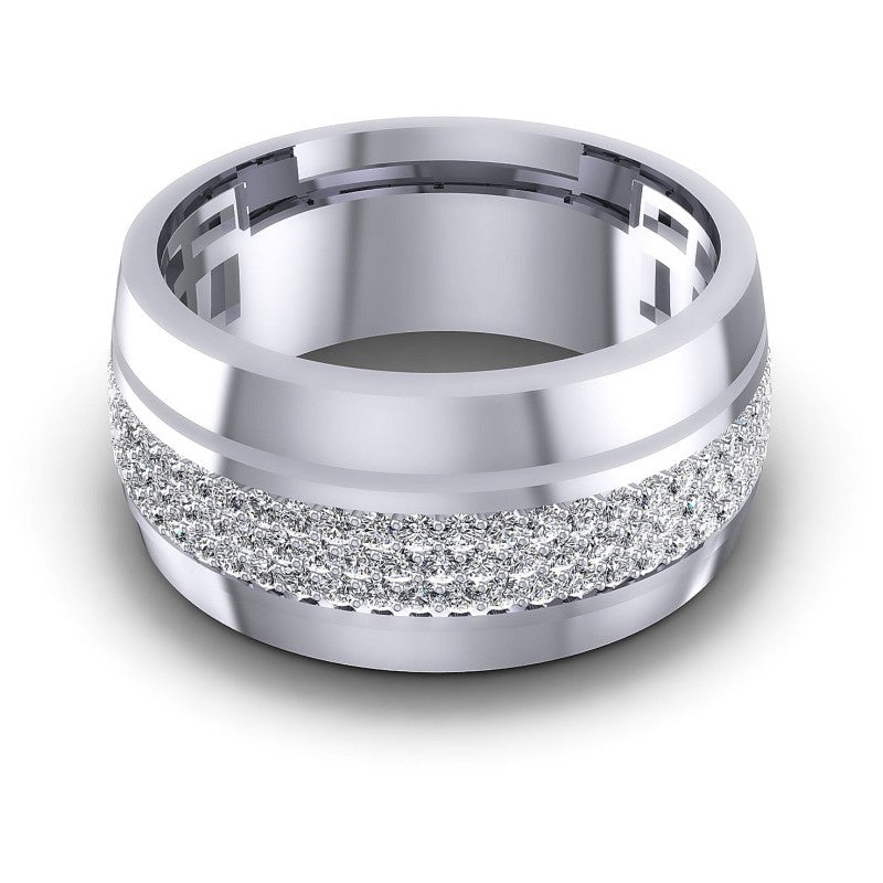 Round Diamonds 0.65CT Diamonds Wedding Band in 14KT Yellow Gold