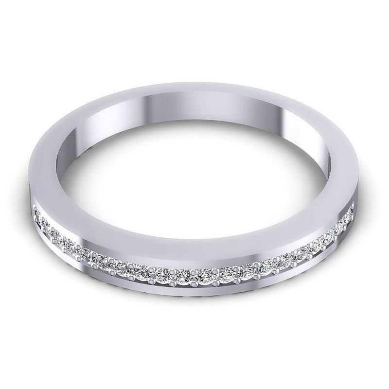 Round Diamonds 0.15CT Diamonds Wedding Band in 14KT Yellow Gold