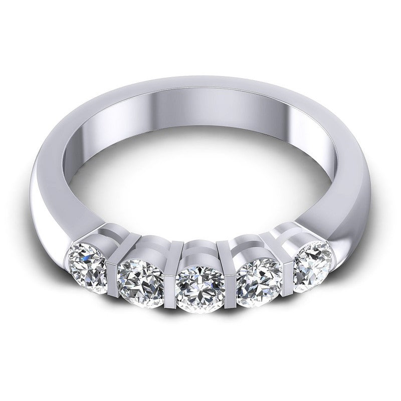 Round Diamonds 0.75CT Diamonds Wedding Band in 14KT Yellow Gold