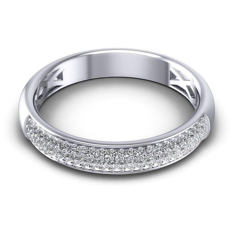 Round Diamonds 0.35CT Diamonds Wedding Band in 14KT Yellow Gold