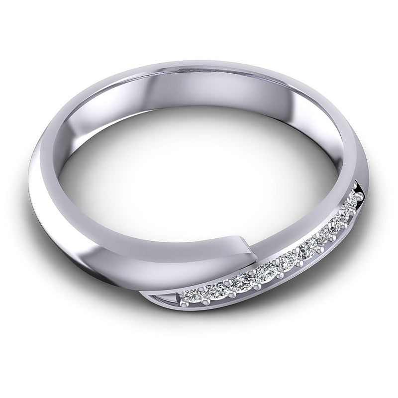Round Diamonds 0.25CT Diamonds Wedding Band in 14KT Yellow Gold